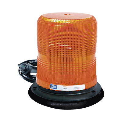 Baliza LED color ámbar con montaje magnético de succión DE 7" de altura | X7970-A-VM