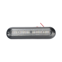 Luz Auxiliar, Ultra Brillante, IP67, 18 LEDs, Tricolor, Color Rojo/Claro/Azul, con mica transparente y bisel negro | XLT1835RWB
