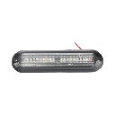 Luz Auxiliar Ultra Brillante  IP67 de 18 LEDs, Color Rojo/Azul/Ambar, con mica transparente y bisel negro | XLT1835RBA