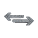 Flechas directoras de tráfico LED de 24 Pulgadas en color ámbar con 240 LED | X602F