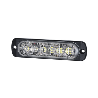 Luz Auxiliar de 12 LED, Ambar/Claro, SAE, Bisel Negro, Lente Transparente | SP12AW