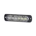 Luz Auxiliar de 12 LED, Ambar/Claro, SAE, Bisel Negro, Lente Transparente | SP12AW