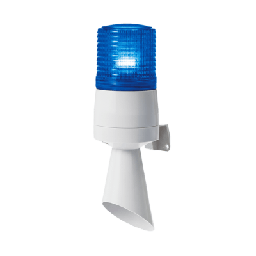 [S60ADL-24-B] Luz LED con patrones de destello fijo y destellante con buzzer incorporado de alto volumen Máx. 95 dB color Azul 24 VCD | S60ADL-24-B