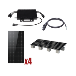 [HMS2000KIT1] Kit Solar Interconexion  / 2kW  220Vca / Microinversores HOYMILES / Montaje Incluido | HMS2000KIT1