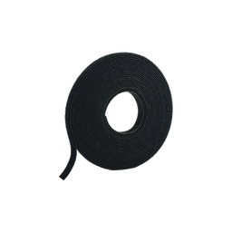 [HLS-15R0] Rollo de Cinta de Contacto, de 15 Pies (4.5m) de Largo, 19.1 mm de Ancho, Color Negro | HLS-15R0