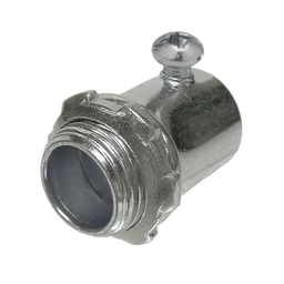 [HUB-2003] Conector de 3/4" (19 mm) para Pared Delgada con Tornillo. | HUB-2003