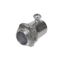 [HUB-2002] Conector de 1/2" (13 mm) para Pared Delgada con Tornillo. | HUB-2002