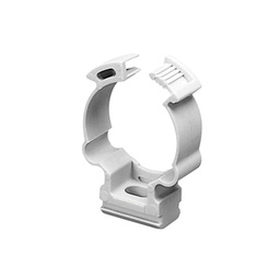 [GW-50-607] Soporte de collar (Abrazadera), PVC Auto-extinguible, cerrado para tubería de 25 mm | GW-50-607