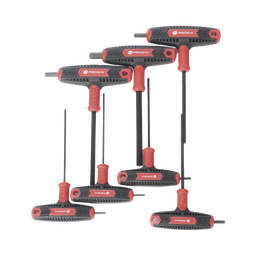 [PST-H03-007] Juego de 7 Llaves Hexagonales ( Allen )  Milimétricas con Mango T. | PST-H03-007