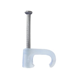 [TC-3X5] Grapa para cable plano de 3mm color transparente (100pzs) | TC-3X5