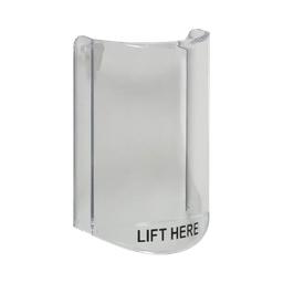 [STI-6517] Cubierta Protectora De Policarbonato, Súper Resistente, Sin Sonido, Texto En Ingles, Para Botones Multiusos Serie StopperÆ Station De STI | STI-6517