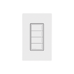[RRSTW4BSW] (RadioRa3) Botonera Sunnata Negro 4 escenas para Radio RA3, programe escenas diferentes en cada botón. | RRSTW4BSW