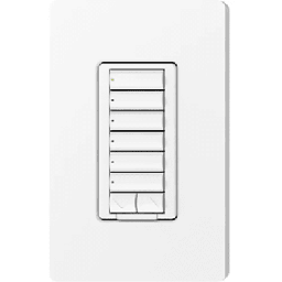 [RRDW6BRLTP] Teclado de Pared RadioRA 2 / Control de Luces y Cortinas / Botones Retroiluminados / Compatible con RF e IR / Configuración Flexible / Montaje en Pared / Diseño Elegante | RRDW6BRLTP