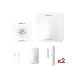 [AXHOME-KIT-WIFI] (AX HOME) KIT de Alarma AX HOME / Incluye: 1 Hub con batería de respaldo / 1 Llavero / 1 PIR / 2 Contactos Magnéticos / 1 Sirena / Wi-Fi / Compatible con Hik-Connect P2P y Hik-Partner PRO | AXHOME-KIT-WIFI