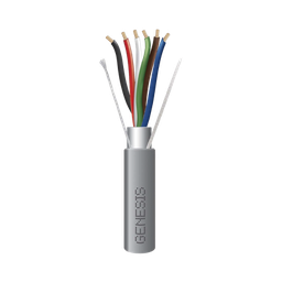 [3206-1109] Bobina de 305 Metros (1000 Pies) de Cable  6 x 22 AWG / Blindado / Plenum de Color Gris / Aplicaciones de Audio, Seguridad y Control | 3206-1109