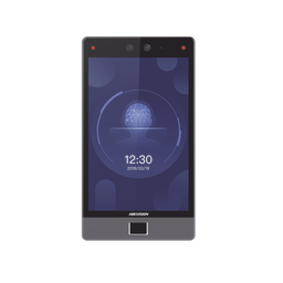 [DS-K1T680D-FE1] Terminal Facial Min Moe 8" Touch con Lector de Huellas / Delgada y Estética / PoE / 100,000 rostros / Exterior IP65 / Función de Videoportero y Lectura de Códigos QR / Lectura de tarjetas / HIK-IA | DS-K1T680D-FE1