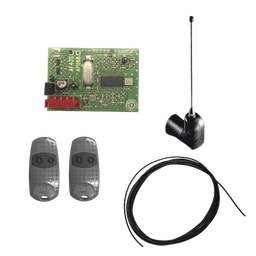 [KIT-CME-WL] Kit Receptor inalámbrico con antena / Hasta 45M en linea de vista / INCLUYE dos controles  y 3 metros de cable RG58 para la antena | KIT-CME-WL