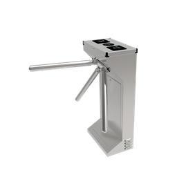 [AP1000HDM] (MOTORIZADO, SIN CONTACTO),Torniquete Industrial en Acero Inoxidable, Bidireccional, USO RUDO, Espacio para Lectora de Proximidad | AP1000HDM