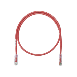 [NK6PC1RDY] Cable de Parcheo UTP Categoría 6, con Plug Modular en Cada Extremo - 0.3 Metros (1 Pie) - Rojo | NK6PC1RDY