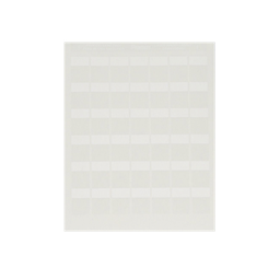 [S100X150YAJ] Paquete de Hojas con 2500 Etiquetas de Identificación Auto-Laminadas para Impresora Láser/Inyección de Tinta, para Cables de 4.1 a 8.1 mm de Diámetro (10 - 6 AWG), Color Blanco | S100X150YAJ