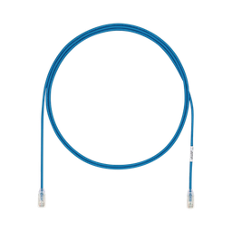 [UTP28X12BU] Cable de Parcheo UTP Cat6A, CM/LSZH, Diámetro Reducido (28AWG), Color Azul, 3.66 Metros (12 Pies) | UTP28X12BU