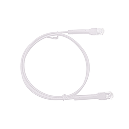 [LP-PSLIM-3WH] Mini Patch Cord Cat6 Ultra Slim 3 Metros (9.84 Pies) Blanco ? Ahorra Espacio sin Organizadores, con Bota Flexible | LP-PSLIM-3WH