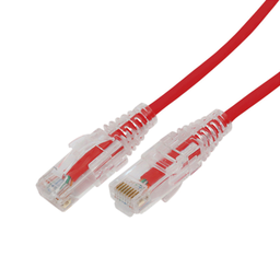 [LP-UT6A-700-RD28] Cable de Parcheo Slim UTP Cat6A - 7 Metros (22.97 Pies) Rojo, Diámetro Reducido (28 AWG) | LP-UT6A-700-RD28