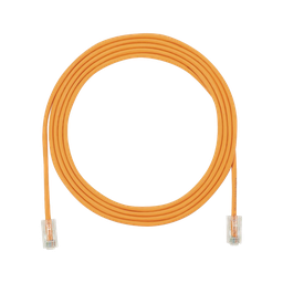 [UTP28X3OR] Cable de Parcheo UTP Cat6A, CM/LSZH, Diámetro Reducido (28AWG), Color Naranja, 0.91 Metros (3 Pies) | UTP28X3OR