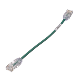 [UTP28SP8INGR] Cable de Parcheo TX6, UTP Cat6, Diámetro Reducido (28AWG), Color Verde, 20.2 cm (8 Pulgadas) | UTP28SP8INGR