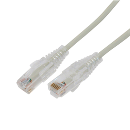 [LP-UT6A-700-GY28] Cable de Parcheo Slim UTP Cat6A - 7 Metros (22.97 Pies) Gris, Diámetro Reducido (28 AWG) | LP-UT6A-700-GY28