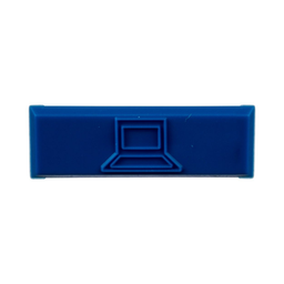 [CIDBU-C] Paquete de 100 Iconos de Datos de Instalación a Presión, Para Jacks Mini-Com de Panduit, De Plástico, Color Azul | CIDBU-C