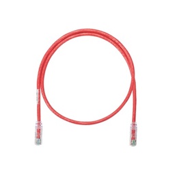 [NK6PC3RDY] Cable de Parcheo UTP Categoría 6, con Plug Modular en Cada Extremo - 1 Metro (3.28 Pies) - Rojo | NK6PC3RDY