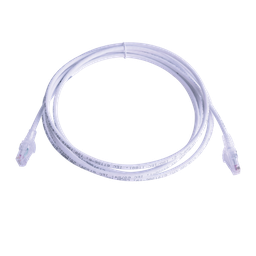 [MC6-15-02] Patch Cord MC6 Modular Cat6 UTP, CM/LS0H, 4.57 Metros (15 Pies), Color Blanco | MC6-15-02
