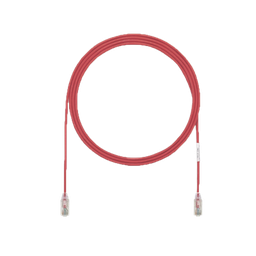 [UTP28X50RD] Cable de Parcheo UTP Cat6A, CM/LSZH, Diámetro Reducido (28AWG), Color Rojo, 15.24 Metros (50 Pies) | UTP28X50RD