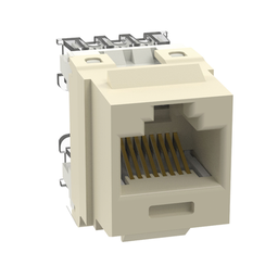 [NK688MEI] Conector Jack Estilo 110 (de Impacto), Tipo Keystone, Categoría 6, de 8 Posiciones y 8 Cables, Color Marfil | NK688MEI