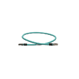[ISTPHCH0.6MTL] Patch Cord Cat5e de Grado Industrial 600V, Blindado SF/UTP, Calibre 24 AWG, Color Aqua, 60 cm (23.62 pulgadas). | ISTPHCH0.6MTL