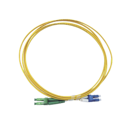[LP-FO-LCU-LCA-03] Jumper de Fibra Óptica Monomodo 9/125 LC/UPC-LC/APC, OFNR (Riser), 2.0 mm, Dúplex, Amarillo, 3 Metros (9.84 Pies) | LP-FO-LCU-LCA-03