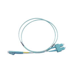 [LP-FOM3-LCSC-R01] Jumper de Fibra Óptica Multimodo OM3 50/125 LC-SC OFNR (Riser), 2.0 mm, Dúplex, Aqua, 1 metro (3.28 pies) | LP-FOM3-LCSC-R01