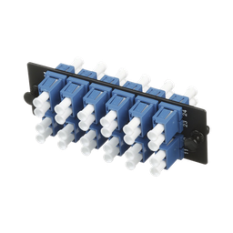 [FAP12WBUDLCZ] Placa Acopladora de Fibra Optica FAP, Con 12 Conectores LC Duplex (24 Fibras), Para Fibra Monomodo OS1/OS2, Color Azul | FAP12WBUDLCZ