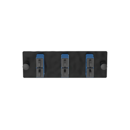 [FAP3WBUDSCZ] Placa Acopladora de Fibra Optica FAP, Con 3 Conectores SC Duplex (6 Fibras), Para Fibra Monomodo OS1/OS2, Color Azul | FAP3WBUDSCZ