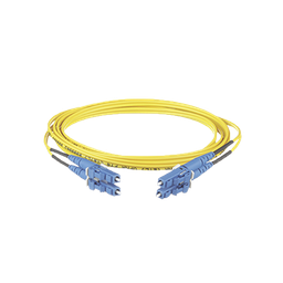 [F92ERLNLNSNM007] Jumper de Fibra Optica Monomodo 9/125 OS2, LC-LC Duplex, OFNR (Riser), Color Amarillo, 7 Metros (22.97 Pies) | F92ERLNLNSNM007