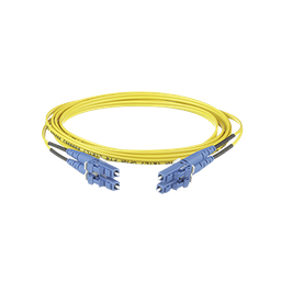 [F92ERLNLNSNM004] Jumper de Fibra Optica Monomodo 9/125 OS2, LC-LC Duplex, OFNR (Riser), Color Amarillo, 4 Metros (13.12 Pies) | F92ERLNLNSNM004