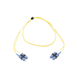 [FJ2-SCUSCUL-01] Jumper de Fibra Óptica Monomodo (OS2), XGLO, SC/UPC-SC/UPC Duplex, OFNR, Color Amarillo, 1 Metro (3.28 Pies) | FJ2-SCUSCUL-01