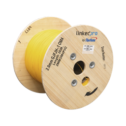 [2MMOM4PVC] Fibra Óptica Multimodo OM4, 2 mm, Simplex, Tight Buffer, 900 micras, Color Amarillo | 2MMOM4PVC
