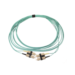[FJ2-SCSC5L-05AQ] Jumper de Fibra Óptica Multimodo 50/125 OM3 XGLO, SC-SC Duplex, OFNR, Color Aqua, 5 Metros (16.40 Pies) | FJ2-SCSC5L-05AQ