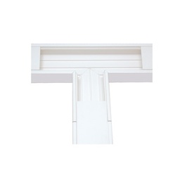 [TEK-100-T] Sección en "T" color Blanco de PVC auto extinguible, para canaleta TEK-100 (5576-13100) | TEK-100-T