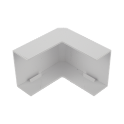 [TMK-1735-EE] Esquinero exterior color blanco de PVC auto extinguible  para canaletas TMK1735, TMK1735SD (5310-02001) | TMK-1735-EE