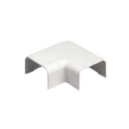 [RAF10IW-X] Conexión en ángulo recto "L", para uso con canaleta LD10, material ABS, Color Blanco Mate | RAF10IW-X