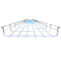 [ML-54-300EZ] Charola Tipo Malla Línea MallaFils® 300x54 mm para hasta 232 Cables Cat6 / Uso Interior con Acabado EZ / Tramo 3 m | ML-54-300EZ