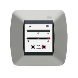 [110610] Módulo De Entrada Para Señal De Audio Auxiliar Con Encendido/Apagado Y Regulación De Volume, Color Blanco | 110610